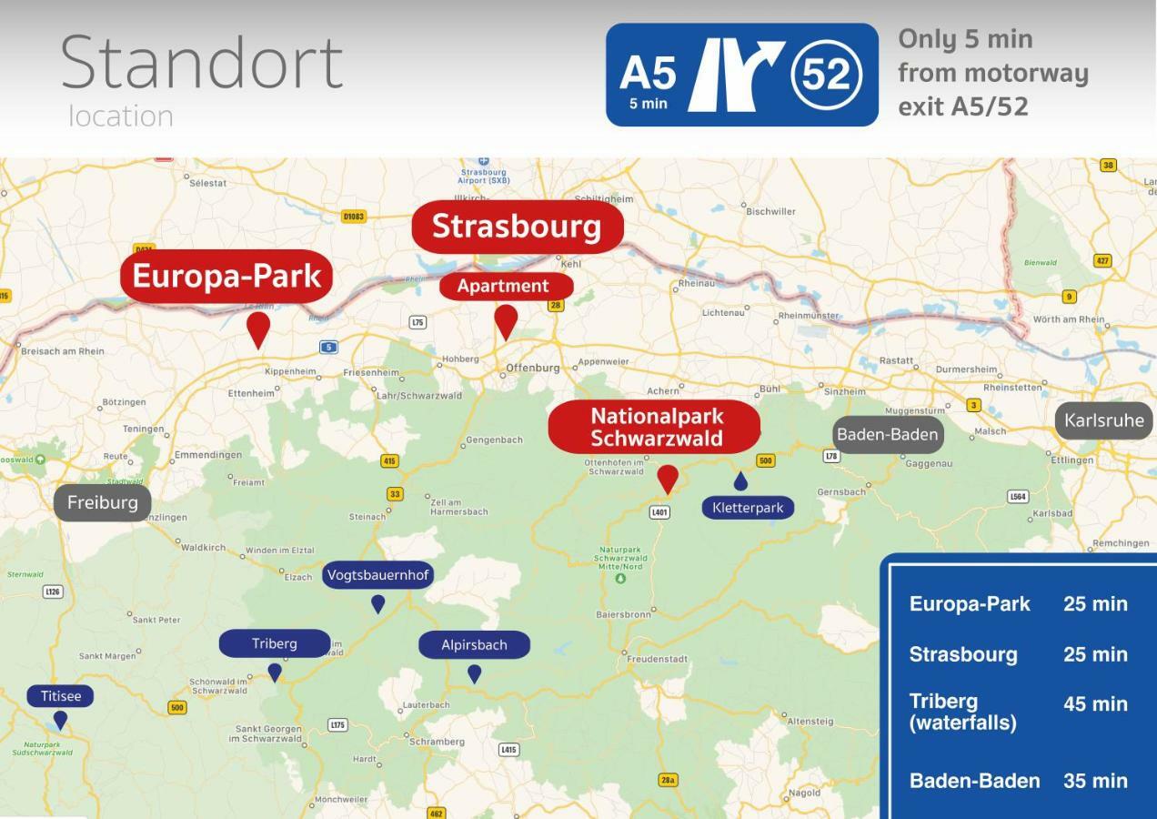 Apartment Strasbourg - Europapark / Wallaston Offenburg Dış mekan fotoğraf